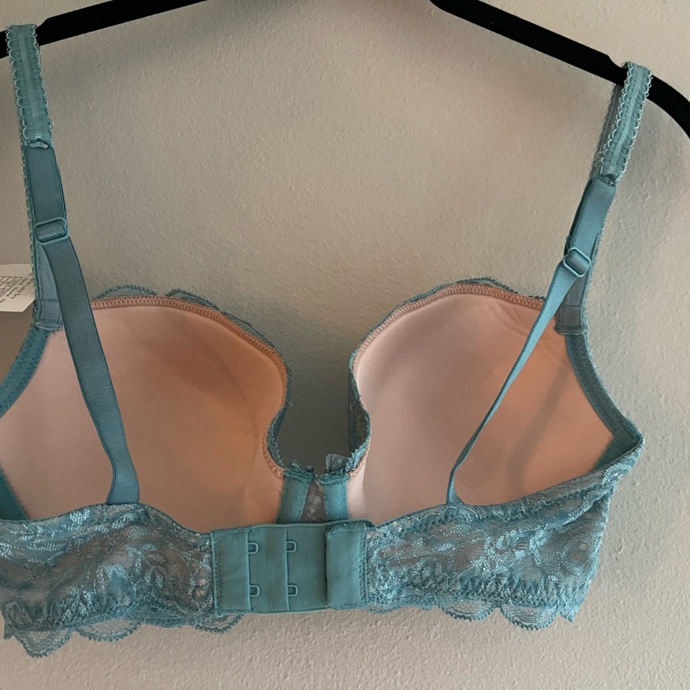 Le Mystere ‘Sophia’ Lace T-Shirt Bra in Waterfall Blue - 32DD - NWT - Picture 8 of 8